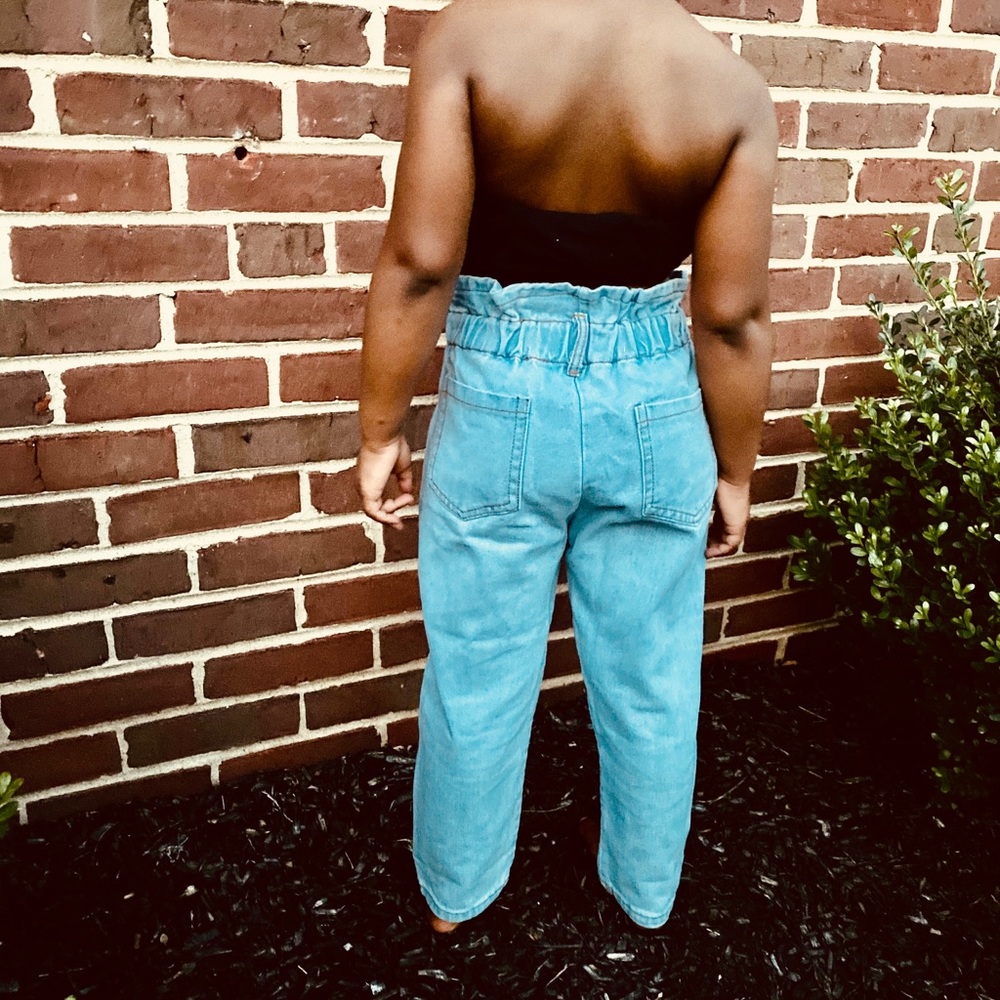 Blue denim street jeans